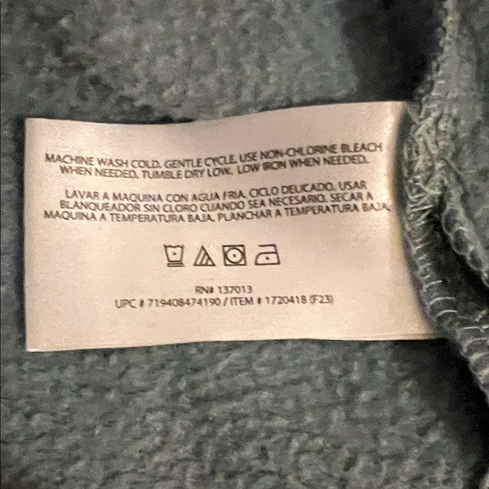 Orvis Women’s XL V-Neck Pullover Sweatshirt Blue Long Sleeve Casual - Picture 9 of 10
